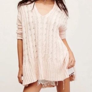 Free People Cableknit Sweater